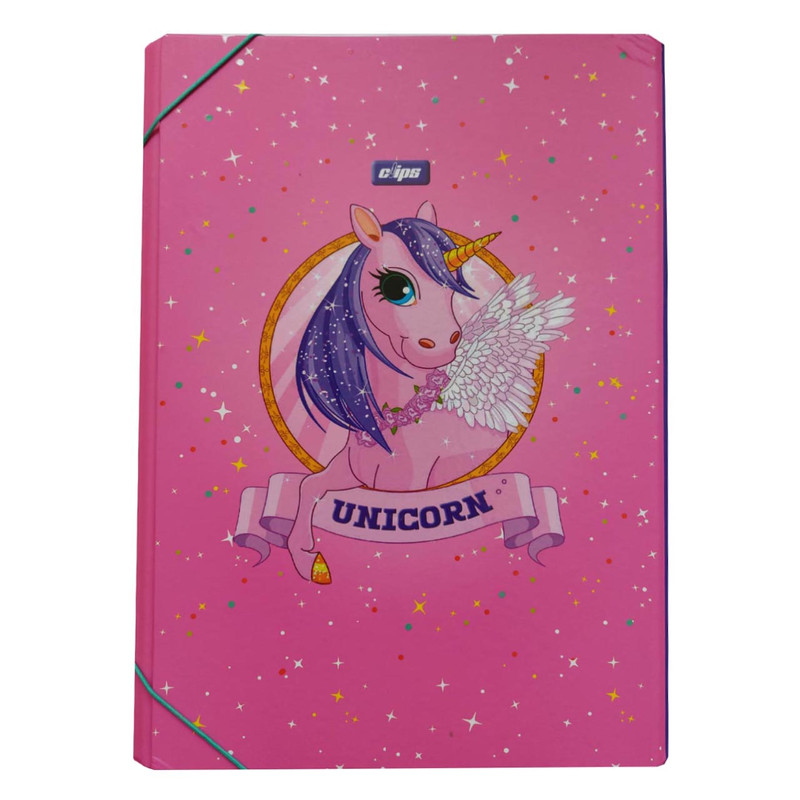 پوشه کلیپس مدل کش دار طرح اسب تک شاخ پوشه کلیپس مدل کش دار طرح اسب تک شاخ