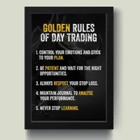 تابلو مدل معامله گر منضبط Trading Rules کد MJ13132