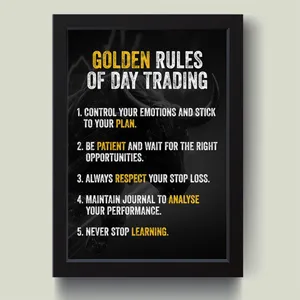 تابلو مدل معامله گر منضبط Trading Rules کد MJ13132