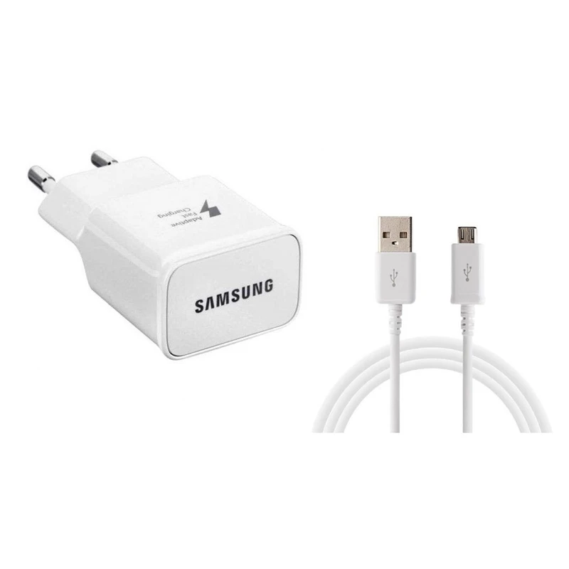 شارژر دیواری مدل EP-TA20EWE به همراه کابل تبدیل USB به microUSB مدل EP-DG925UWE طول 1.2 متر