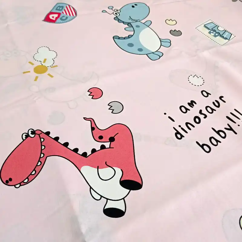 پارچه ملحفه مدل عروسکی بچگانه طرح دراگون کد A110_A