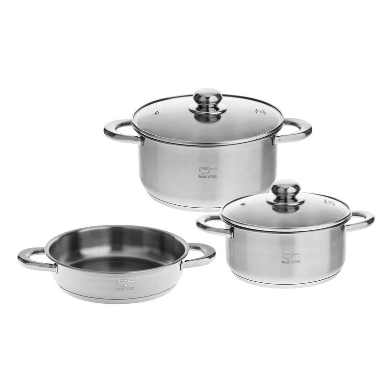 سرویس پخت و پز 5 پارچه پارس استیل مدل پارس