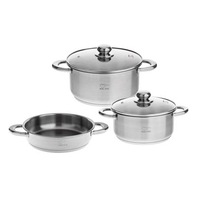 نقد و بررسی سرویس پخت و پز 5 پارچه پارس استیل مدل پارس توسط خریداران