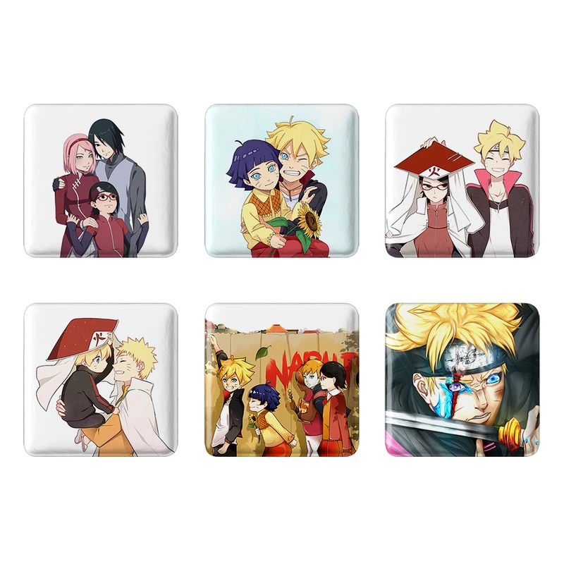 مگنت خندالو طرح انیمه Boruto کد 596A مجموعه 6 عددی