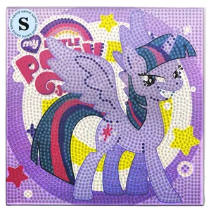 بازی آموزشی سمید مدل ساخت تابلو نقاشی الماسی طرح پونی کوچولو