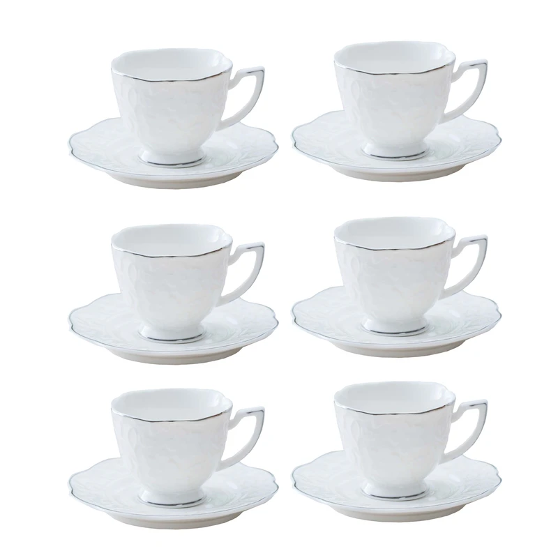 ست فنجان و نعلبکی 12 پارچه اجار مدل Octavia