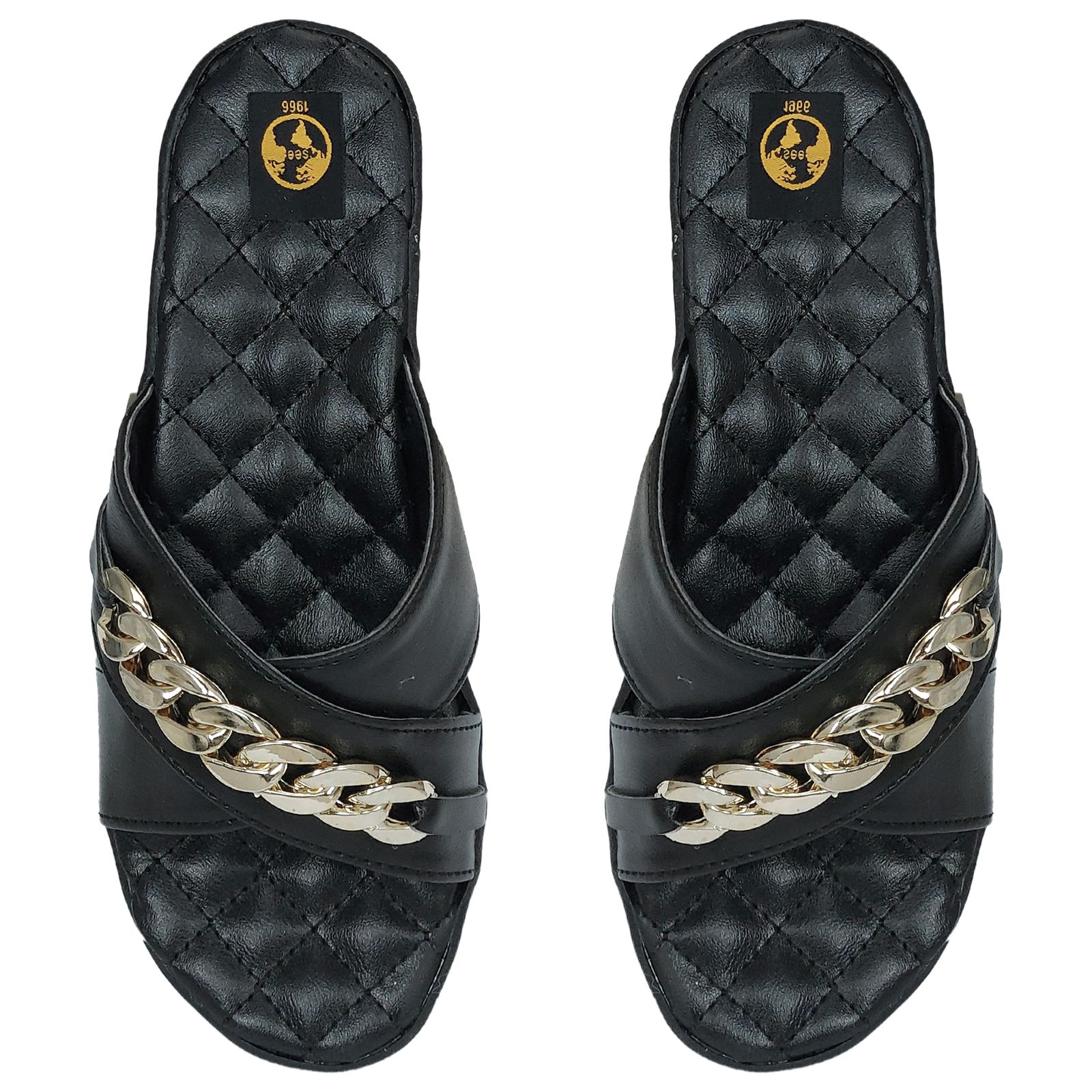 صندل زنانه سیی مدل زنجیری کد 1892 - - 6