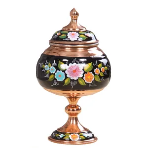 شکلات خوری مسی نقاشی شده به سبک روسی کد ZH94