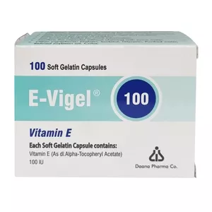 کپسول ویتامین E 100 واحد ایویژل دانا فارما بسته 100 عددی