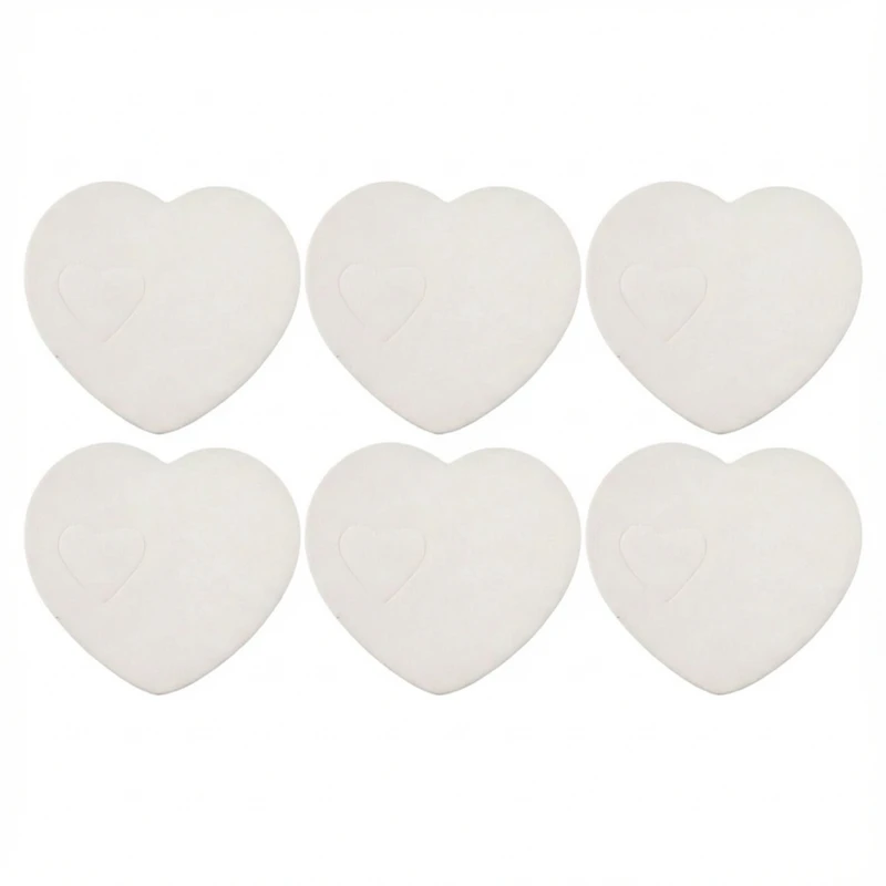پد پایه مبل طرح قلب کد 144 بسته 6 عددی