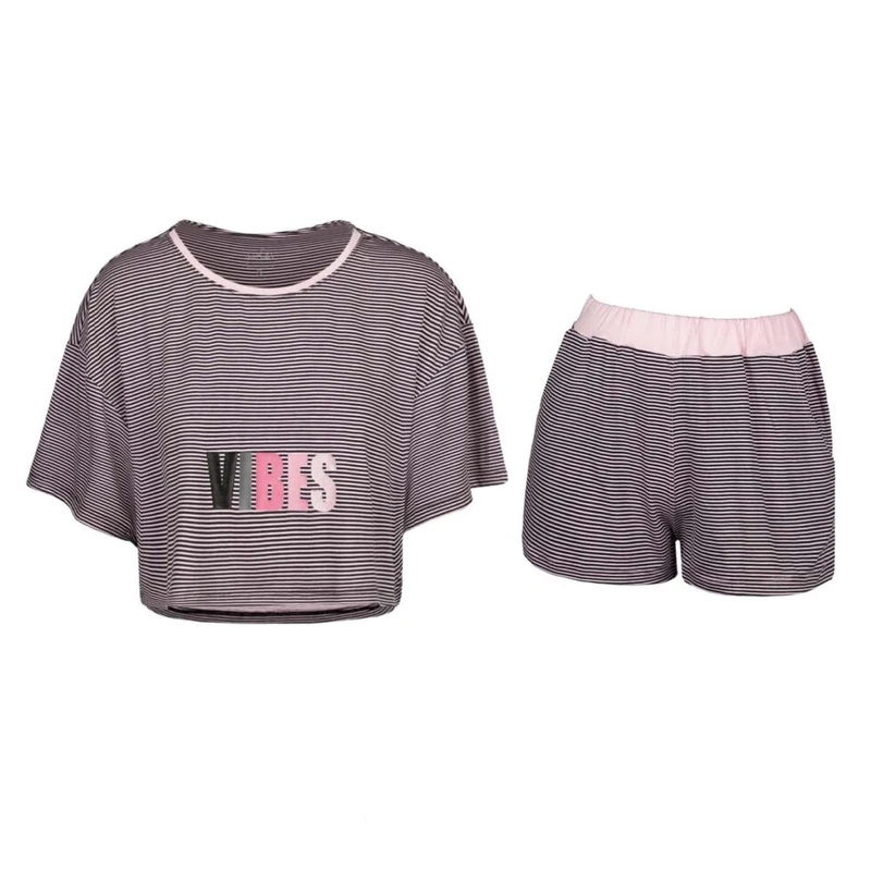 ست تی شرت و شلوارک زنانه مدل SB-SS-3431