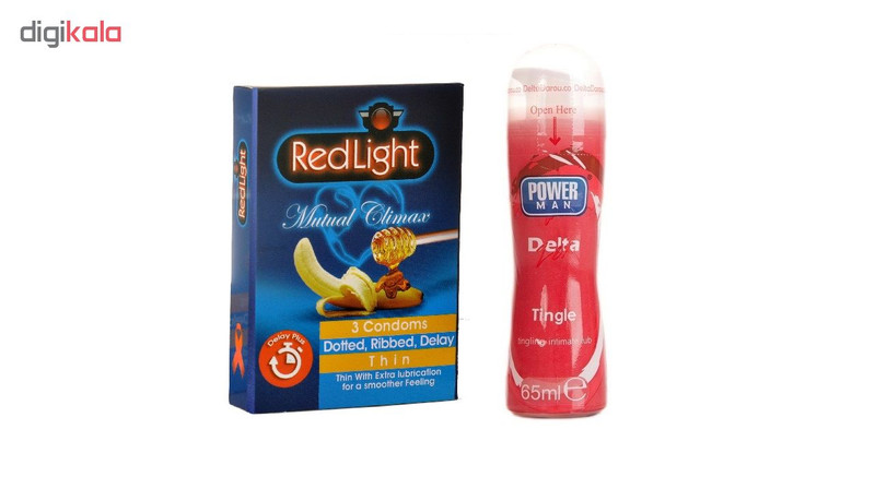 کاندوم ردلایت مدل Mutual Climax بسته 3 عددی به همراه ژل دلتا پاورمن مدل Tingle حجم 65 میلی لیتر کاندوم ردلایت مدل Mutual Climax بسته 3 عددی به همراه ژل دلتا پاورمن مدل Tingle حجم 65 میلی لیتر