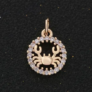 آویز گردنبند طلا 18 عیار زنانه قیراط طرح خرچنگ کد GH2594