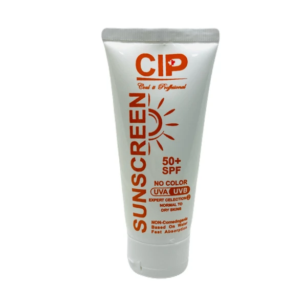 کرم ضدآفتاب بدون رنگ سی آی پی با SPF50، مدل ph محافظ UVA ،UVB، مناسب پوست خشک و معمولی حجم 50 میلی‌لیتر