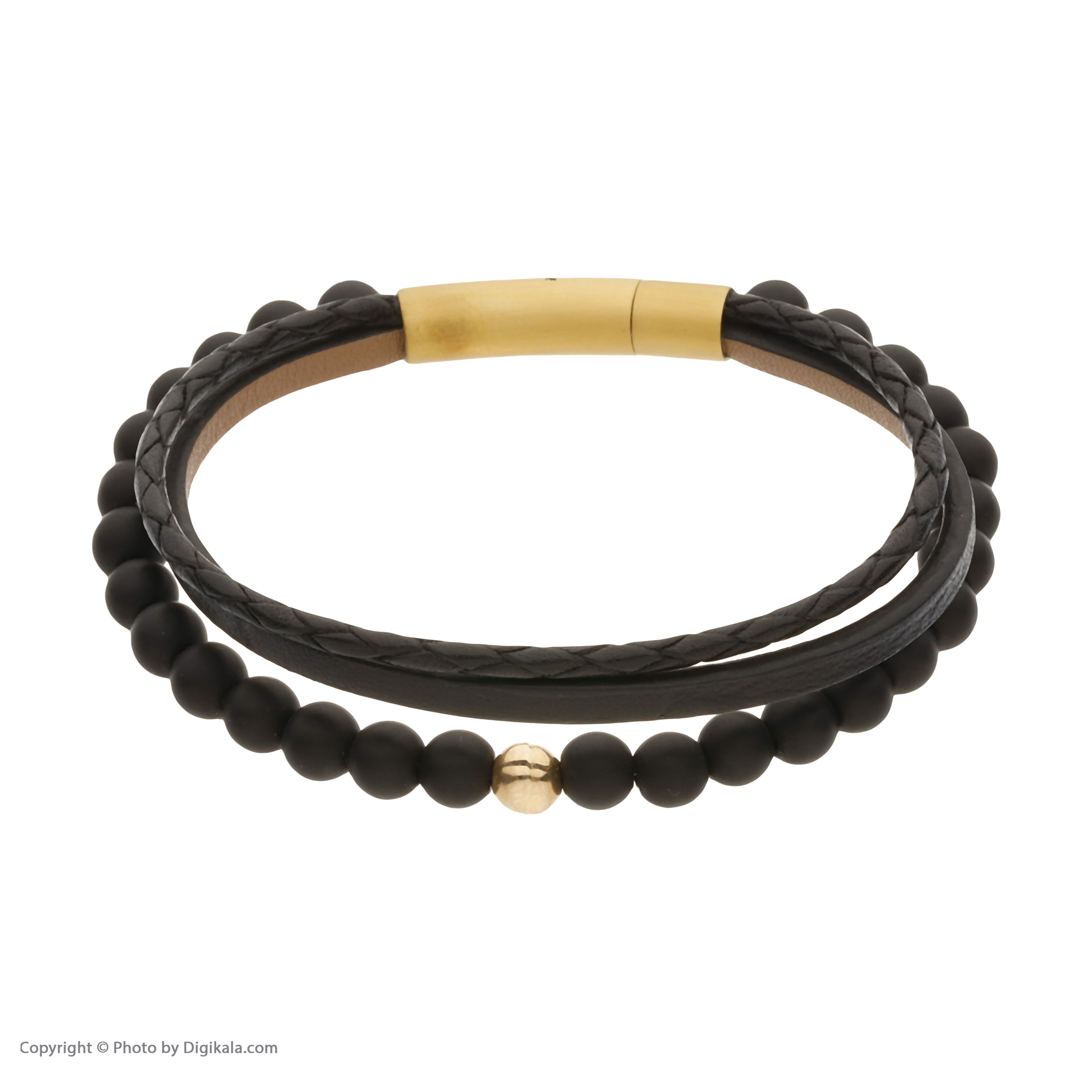 دستبند طلا 18 عیار مردانه تاج مدل G157/2