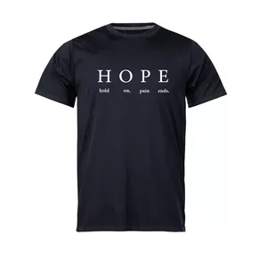 تی شرت آستین کوتاه مردانه مدل HOPE_N1_0079 رنگ مشکی