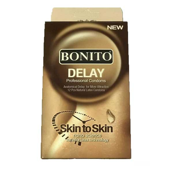  کاندوم بونیتو مدل تاخیری delay بسته 12 عددی 