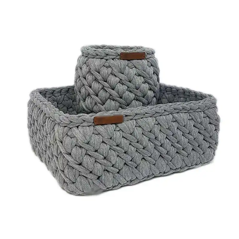 سبد قلاب بافی تریکو کد 9898 مجموعه 2 عددی