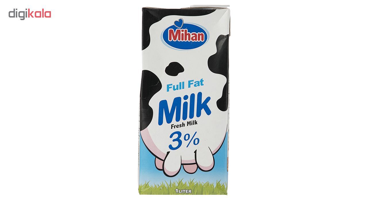 شیر پر چرب میهن حجم 1 لیتر