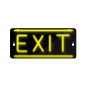 چراغ دیواری نئون دیزاین طرح Exit-BL_YL