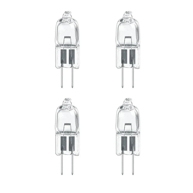 لامپ هالوژن 12 ولت 20 وات مدل سوزنی کد 12V-20W-G4 پایه G4 مجموعه 4 عددی