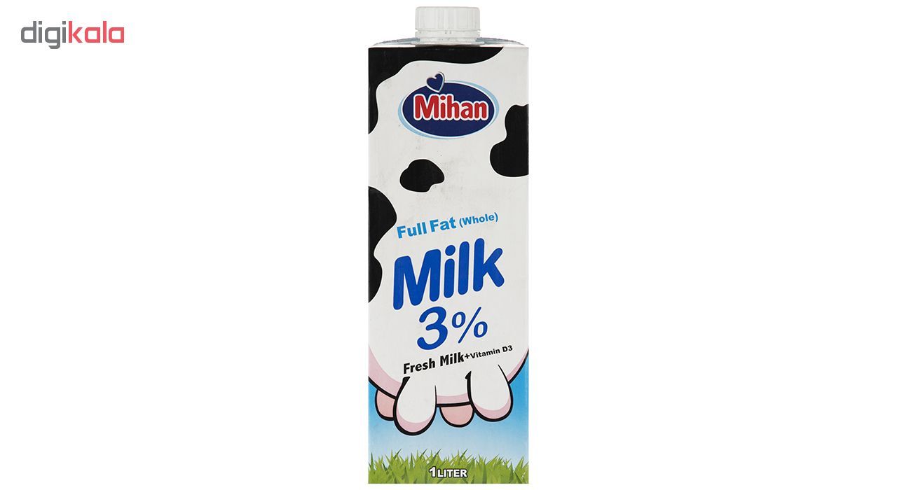 شیر پر چرب میهن حجم 1 لیتر
