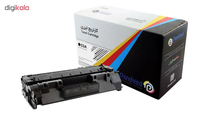 تونر کارتریج لیزری مشکی پرینت فید مدل 53A