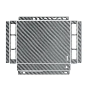 MAHOOT Silver Carbon-fiber Texture Cover Sticker for Xbox One X