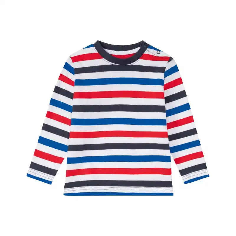 تی شرت آستین بلند پسرانه لوپیلو مدل راه راه مجموعه 2 عددی