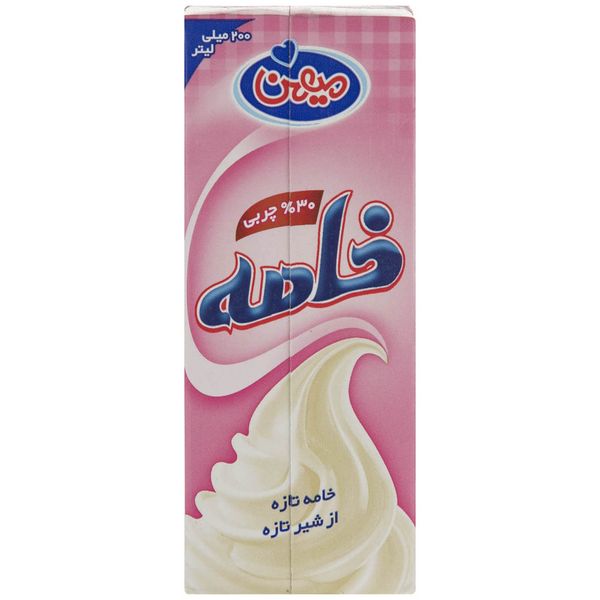 خامه صبحانه میهن مقدار 200 گرم خامه صبحانه میهن مقدار 200 گرم