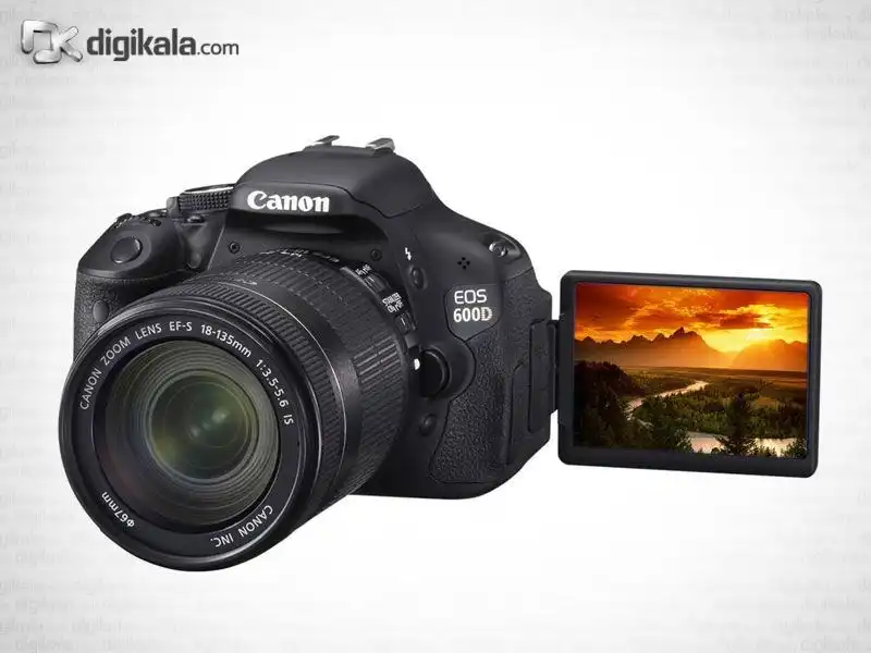 دوربین دیجیتال کانن ای او اس 600 دی (کیس ایکس 5 - ریبل تی 3 آی) با لنز کیت 135-18 آی اس