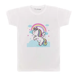 تی شرت بچگانه پرمانه طرح یونیکورن کد pmt.3368