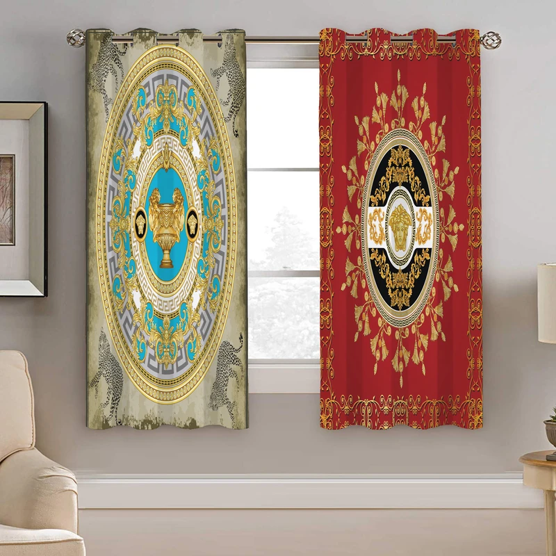 پرده نیروانا طرح سنتی  مدل هازان کد 5217   سایز 140×200 سانتی متر