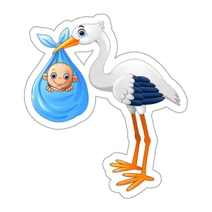 استند تولد طرح لک لک و نوزاد پسرانه کد 214