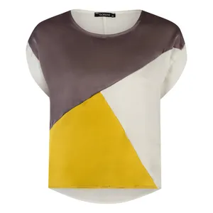 بلوز آستین کوتاه یقه گرد زنانه گردیه مدل 304253