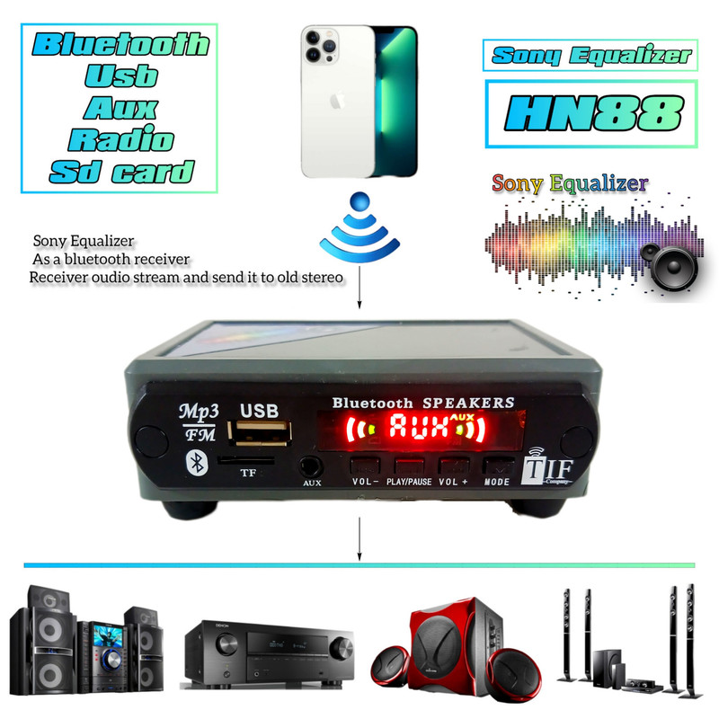 باکس بلوتوث و فلشخور ضبط مدل HN88