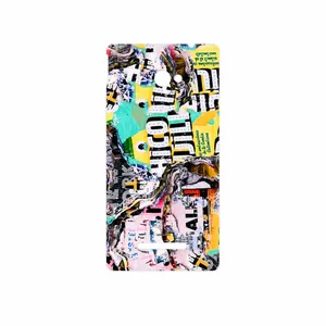 MAHOOT Collage of Teared Paper Cover Sticker for HTC 8X