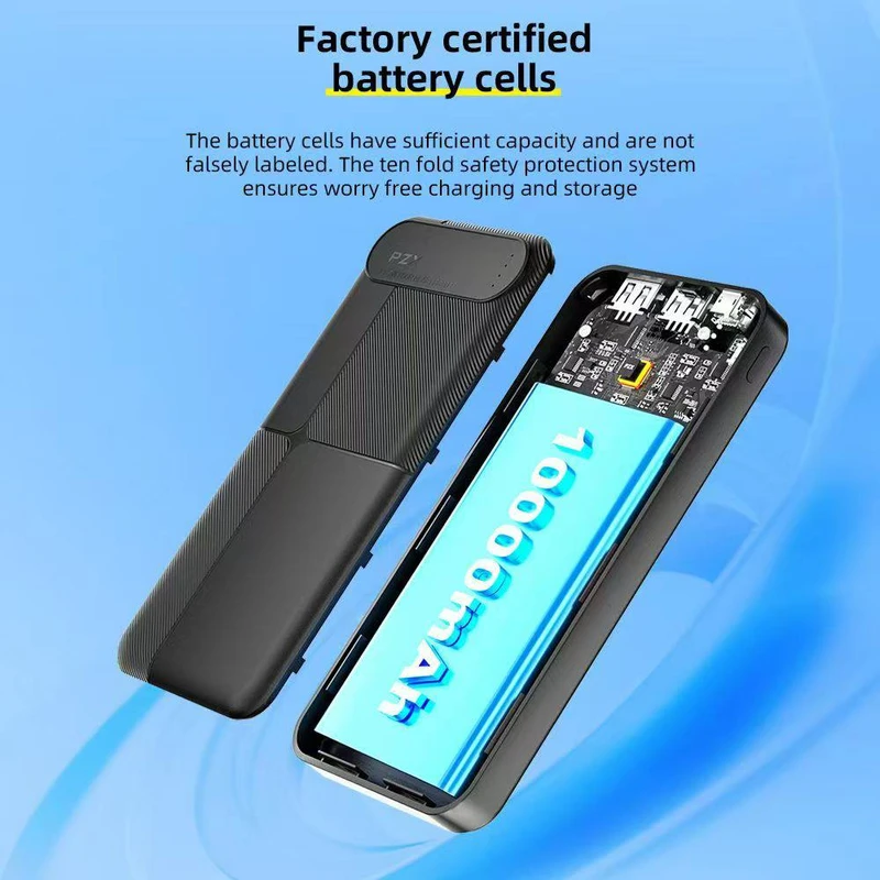 عکس شماره 3 : پاوربانک پی زد ایکس مدل v02 ظرفیت 10000 میلی آمپر ساعت