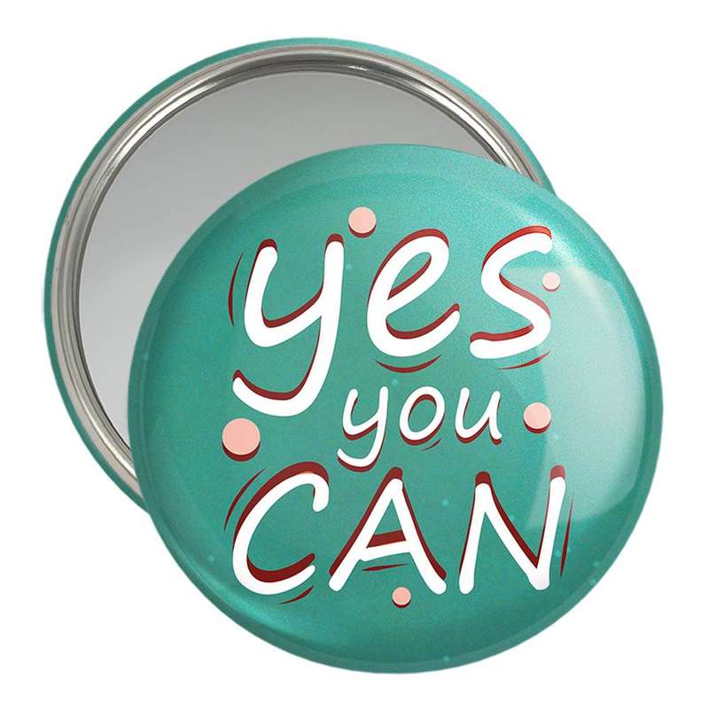 آینه جیبی خندالو مدل Yes You Can کد 10046 آینه جیبی خندالو مدل Yes You Can کد 10046