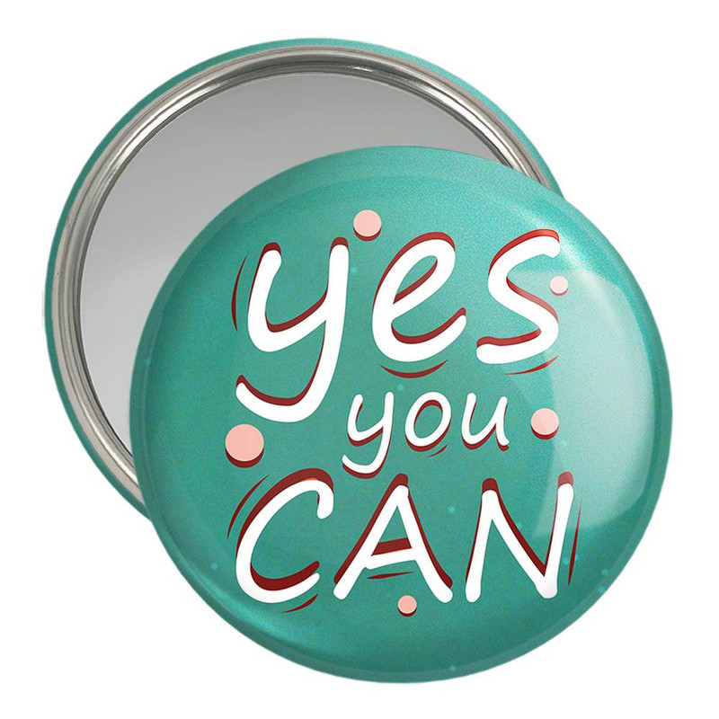 آینه جیبی خندالو مدل Yes You Can کد 10046 آینه جیبی خندالو مدل Yes You Can کد 10046