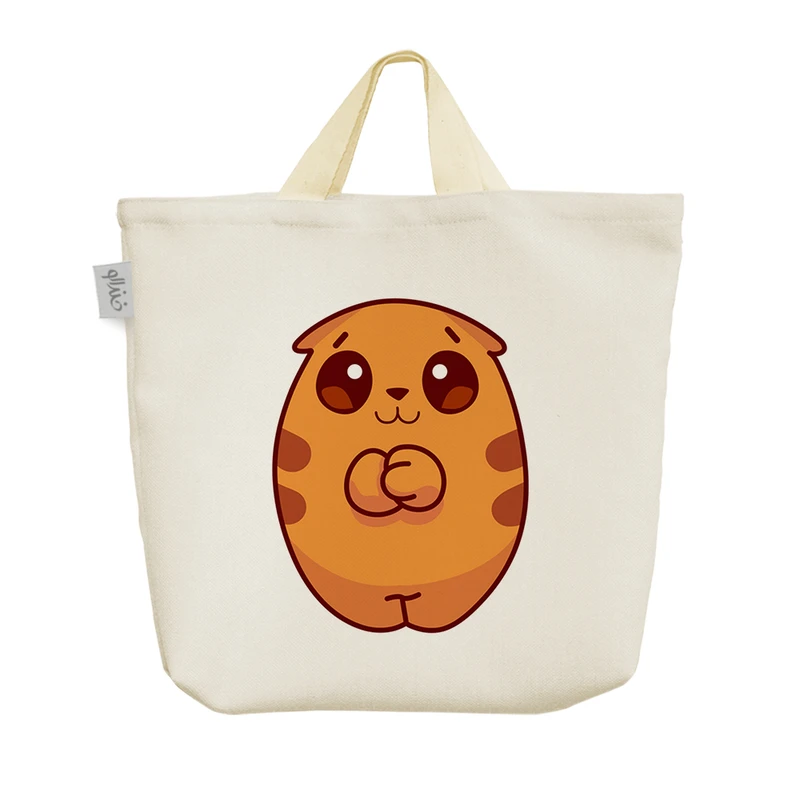 ساک خرید خندالو مدل گربه کیوت کد H1430