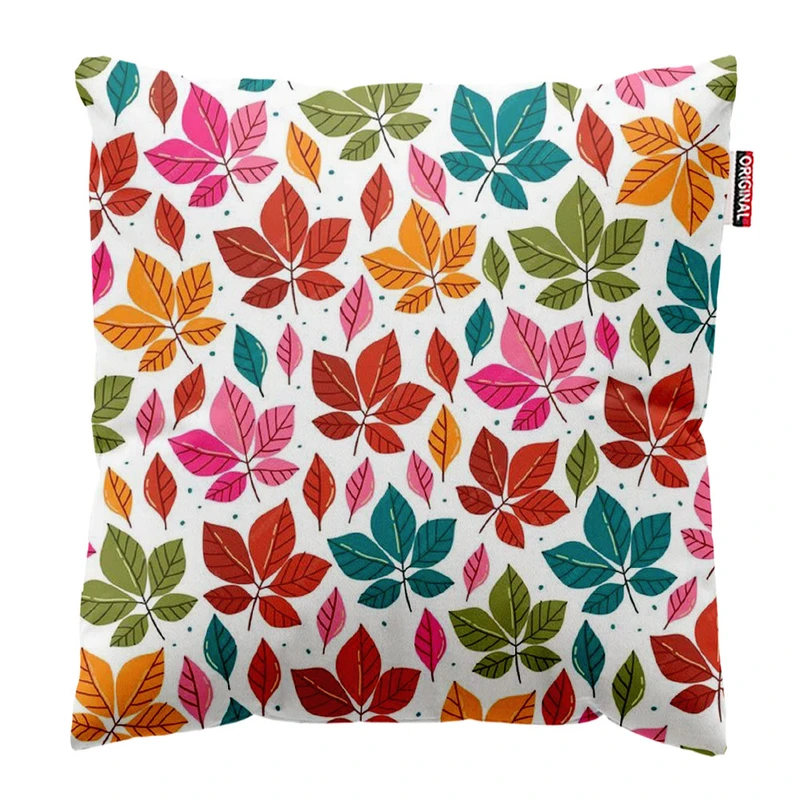  کوسن پاد آفرین طرح پاییز و برگ کد 3344 سایز 30*30 سانتی متر