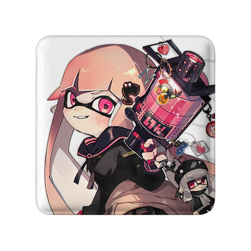 مگنت خندالو طرح بازی اسپلاتون (Splatoon) مدل مربعی کد 33316