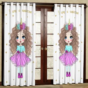 پرده مدل دختر هازان پانچی کد 4286 سایز 140x200 سانتی متر