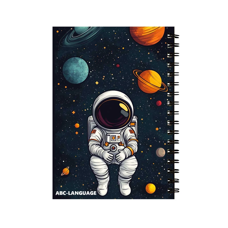 دفتر زبان 60 برگ مدل فضانورد کد 0120