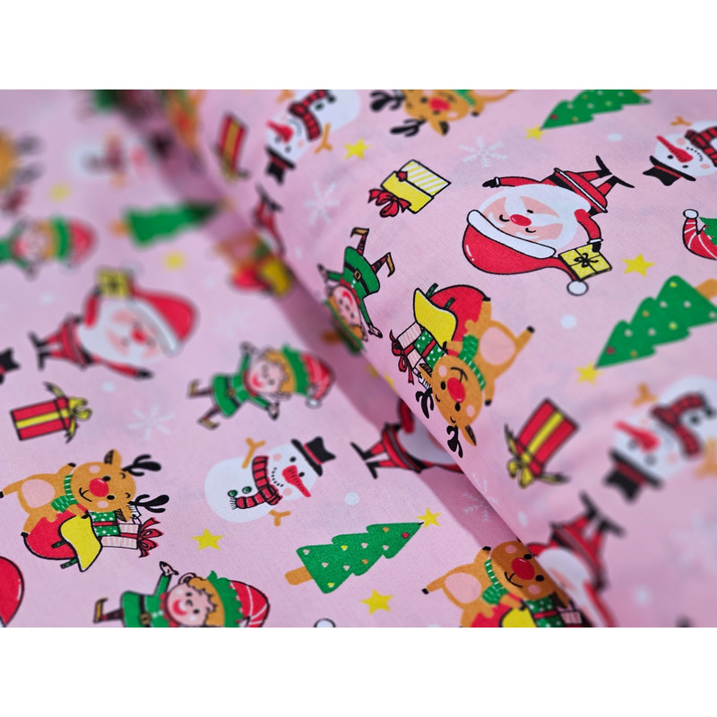 پارچه ملحفه مدل کریسمس کد B1