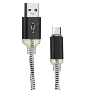 کابل شارژ USB به microUSB ریمکس مدل چراغدار طول 0.98 متر