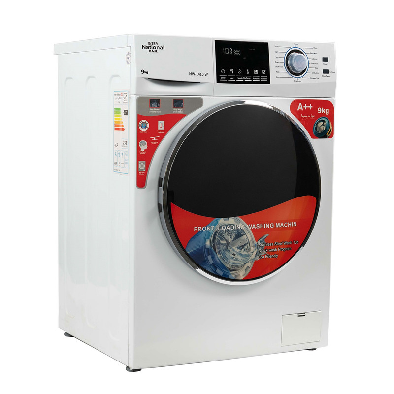 ماشین لباسشویی اینترنشنال آنیل مدل MW-1416 ظرفیت 9 کیلوگرم