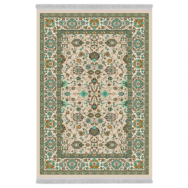 فرش پارچه‌ای دفه مدل فرشینه طرح مدرن کد 1027