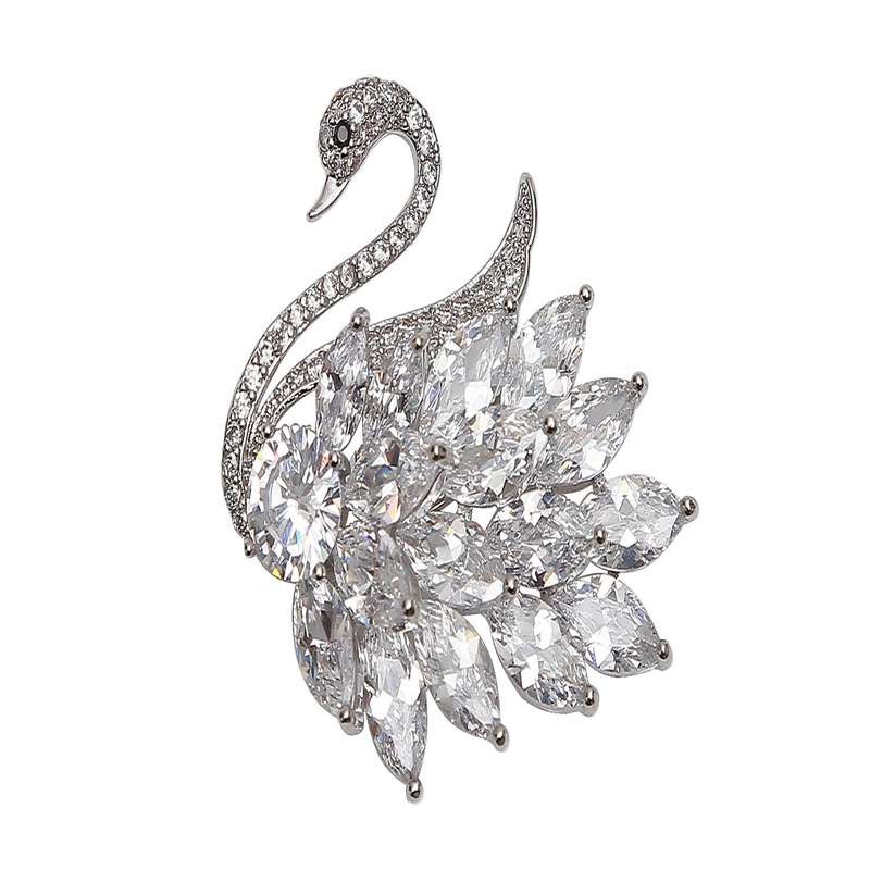 سنجاق سینه طرح قو کد SA-GS-61110 سنجاق سینه طرح قو کد SA-GS-61110